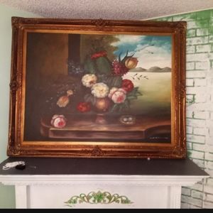 Spectacular huge art piece  oil painting.